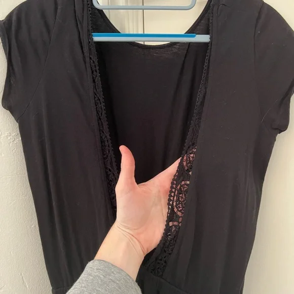 Black Sezane Open Back Dress - Picture 2 of 3